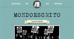 Desktop Screenshot of mondoescrito.com